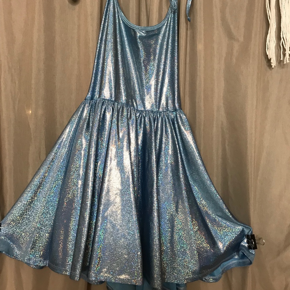 American apparel  disco holographic dress